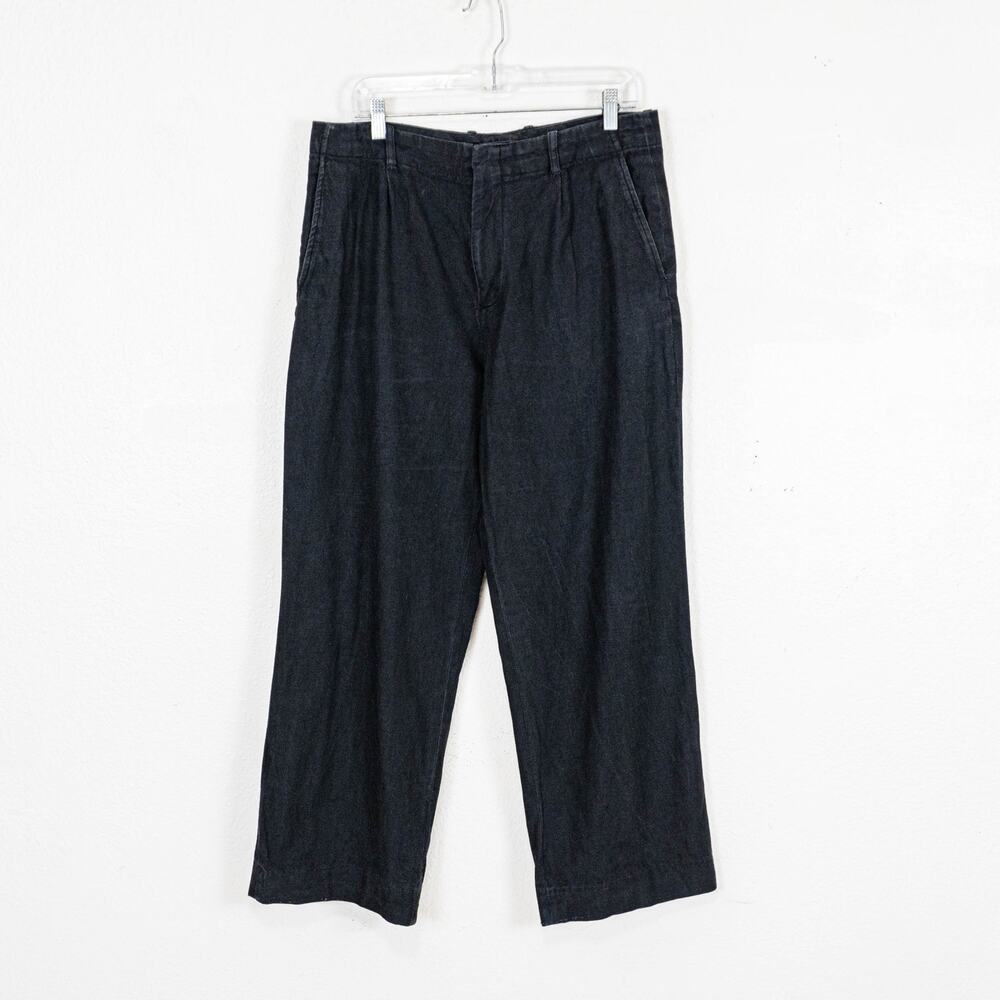 OUR LEGACY Borrowed Chino in Black Cotton hemp size 50